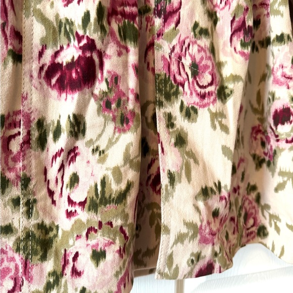 Madison Studio Floral Belted Trench in Cream and Pink Size 8 - Picture 5 of 9